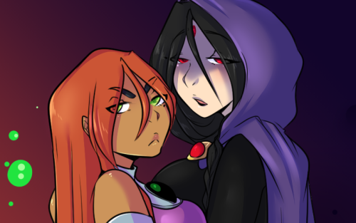 queenchikkbug:  I thought Starfire and Raven would be perfect for Dawn and Opaque