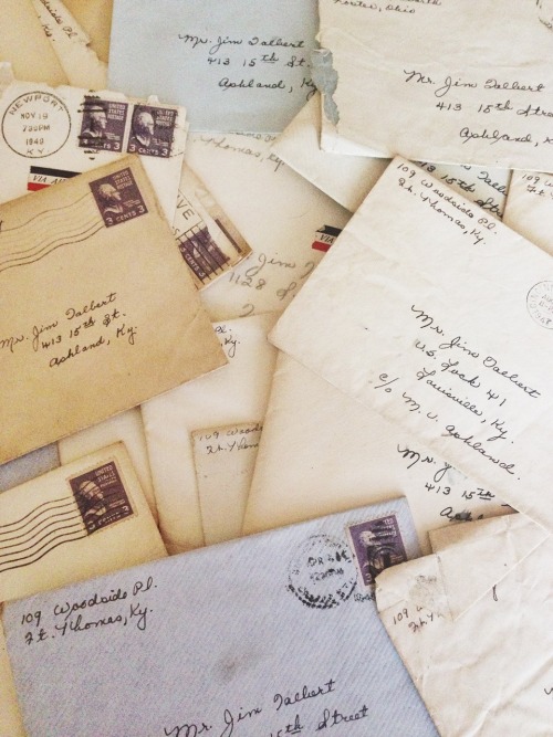 theseptember-issue:My grandpa kept every letter my grandma ever sent to him.