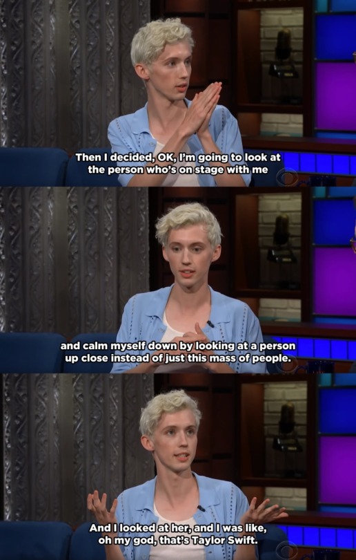 tswiftnz:  Troye Sivan talking about performing adult photos