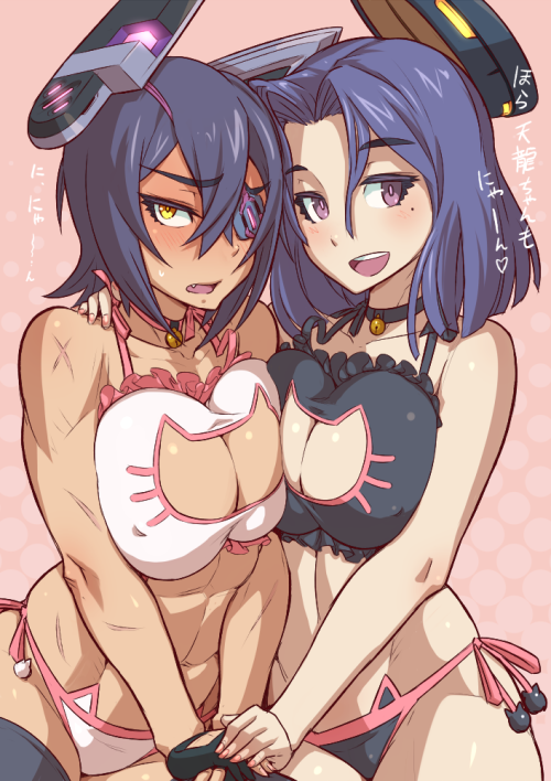 hentaibeats:  Tenryuu x Tatsuta Set! Who’s your favorite? All art is sourced via caption 