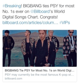 youngbaebae:  HOLY SHIT!  Congrats Bigbang
