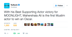 cinematicfantastic: HISTORIC NIGHT FOR ALL MUSLIMS, CONGRATS MAHERSHALA ALI!!!