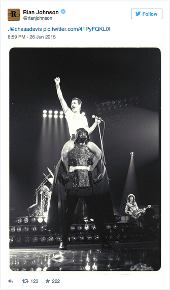 theverge: Yes, that’s Queen frontman and gay icon Freddie Mercury sitting on Darth Vader’s shoulders