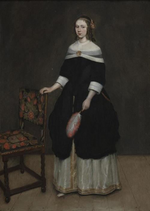 galleryofunknowns: Caspar Netscher (b.1639-d.1684), ‘Young Girl’, c.1660, oil on panel, 