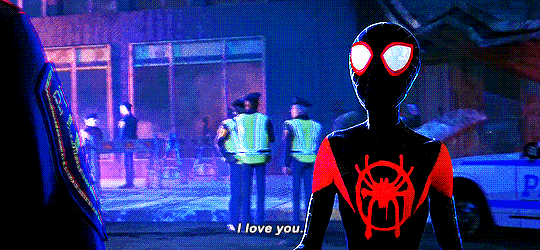 porkcow: itsabork:  andthwip: Into the Spider-Verse + “I love you” I love thisI