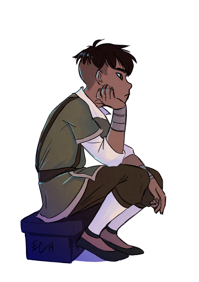 vasirasart:  Some doodles of the new airbender kid seen in the Legend of Korra book