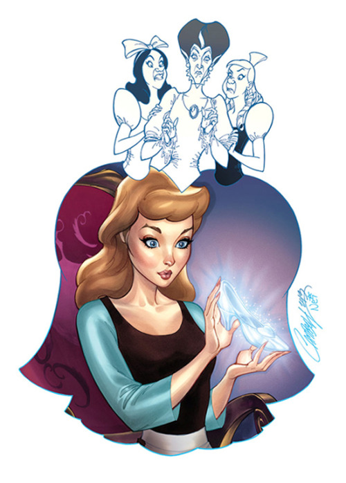 deviantart:  “Good vs. Evil” series by J-Scott-Campbell jokerharley2345:  J. Scott Campbell has once again OUT DONE himself with the coolest Disney Art I have seen!   