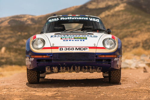 itsbrucemclaren:   /////   Porsche’s Group B Rally Raider ////—  This is one of just three examples built for the 1985 Paris-Dakar Rally,  the model would serve as a 959-development prototype, representing  Porsche in the most gruelling rally of