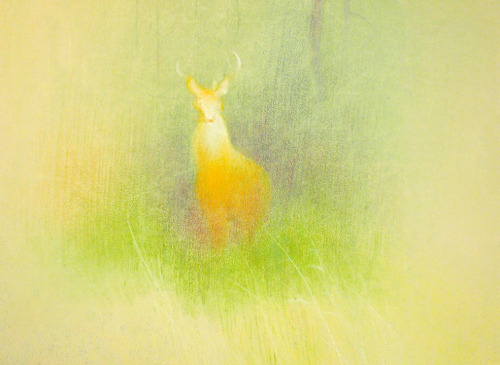 scurviesdisneyblog:Bambi concept art in tribute to legendary Disney artist Tyrus Wong (1910-201