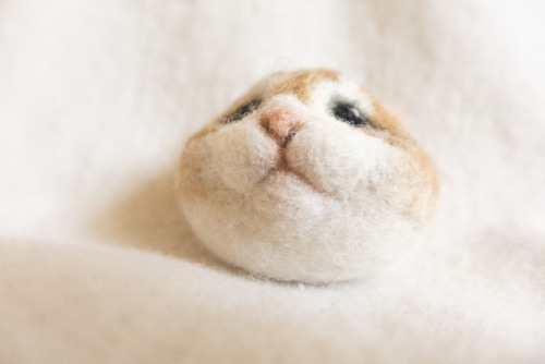 Cat face brooch available at my Etsy shopWhich coat would not be improved by pinning a face to it?