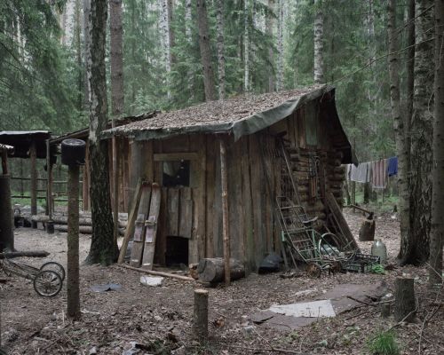 adriftinginventory: Hermit homes in the Russian wilderness. From the Escape series by Danila Tkachen