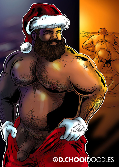 dchooidoodles:It’s been a while since I doodled for fun - so being December I worked on my Santa doodles! Hope you like :-) Bring on the burly Santas! 