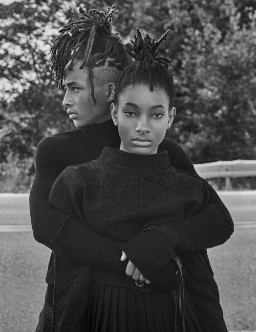 princessakuba:  celebritiesofcolor:  Jaden and Willow Smith for Interview Magazine  I love them 