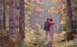 huariqueje:  Lovers Strolling In A Forest