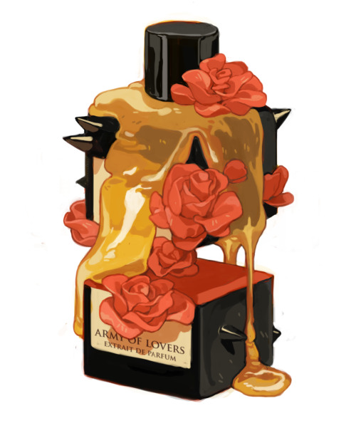 sachinteng:  ‘Parfum’ for Interview Magazine I did five perfume bottle illustrations for fragrance reviews in the Russian edition of Interview Magazine. They all had very different personalities and I wanted to show visually what you otherwise