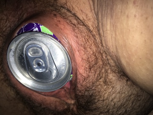 messy-cunt-holez:  my pussy is so loose after how hard i just got fisted that i can’t even feel this can inside of me  i can’t believe i used to have to warm-up before i could fit a can inside of me, because now a can IS my warm-up lmao  i wanna get