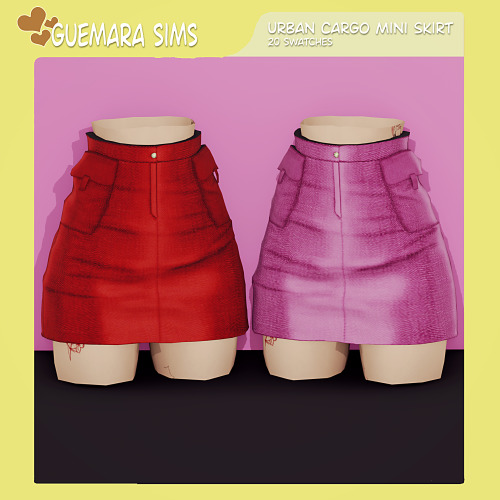 Elevate Your Urban Outfits With My New Urban Cargo Mini Skirt For The Sims 4. This Modern And Stylish