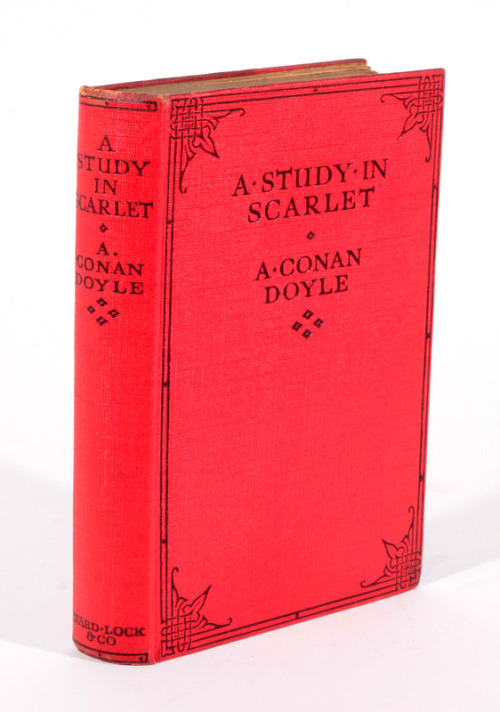 A Study in Scarlet - Arthur Conan Doyle Early 20th century printing with dust jacket