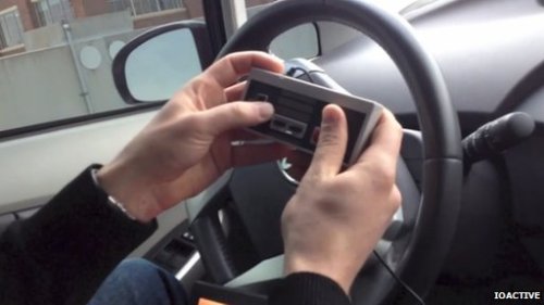 gamefreaksnz:  Car hackers use laptop to control standard car  The researchers managed to stop, start and steer a car with an old Nintendo handset 