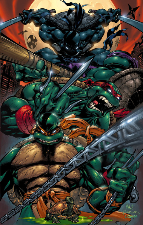 brianmichaelbendis:   TMNTMadureira | Townsend | LIQUID3 layers of art - Pencils, Inks, and Colors 