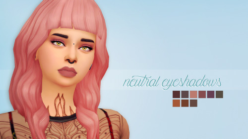 crazycupcakefr: Hello everyone! I am back with some simple neutral eyeshadows! I’m trying to f