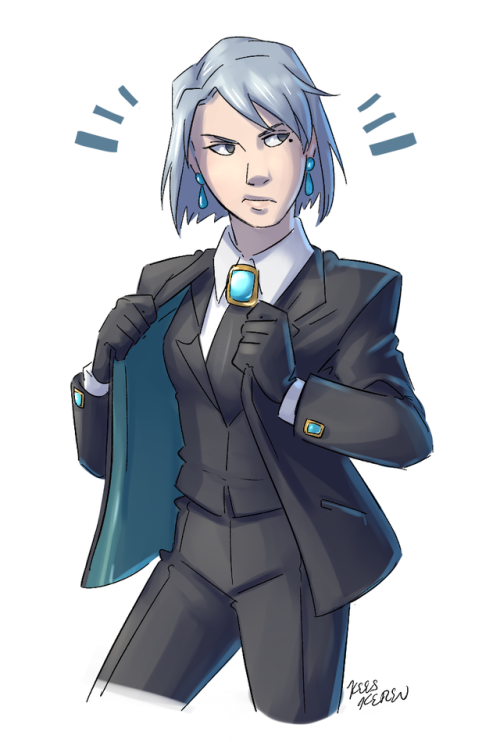 keeskeren: the people demanded it….. they demanded more franziska in suits, and i’m here to deliver. [with bonus maya cause i lov her too]