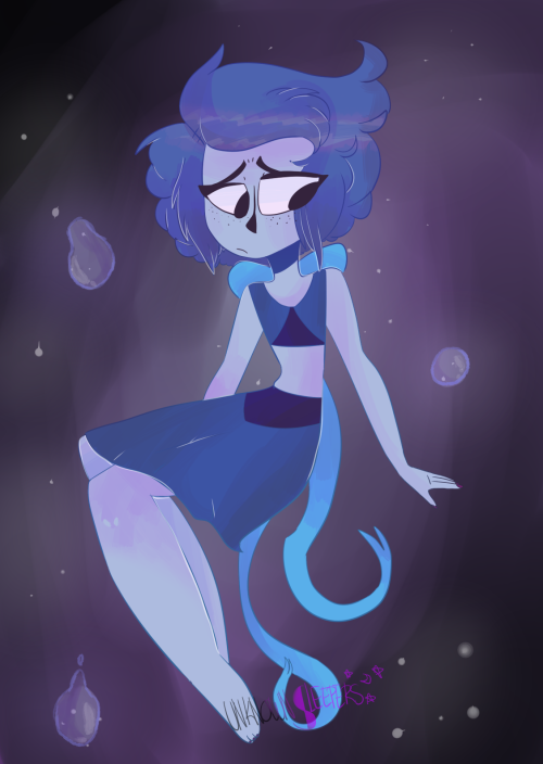 unknownsleepers:A redraw of a drawing of lapis i did in july