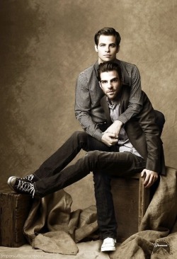 Chris Pine And Zachary Quinto