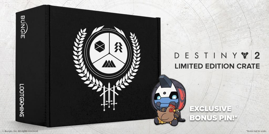 bungieteam:  Eyes up Guardian! Go to https://www.lootcrate.com/crates/destiny2 to
