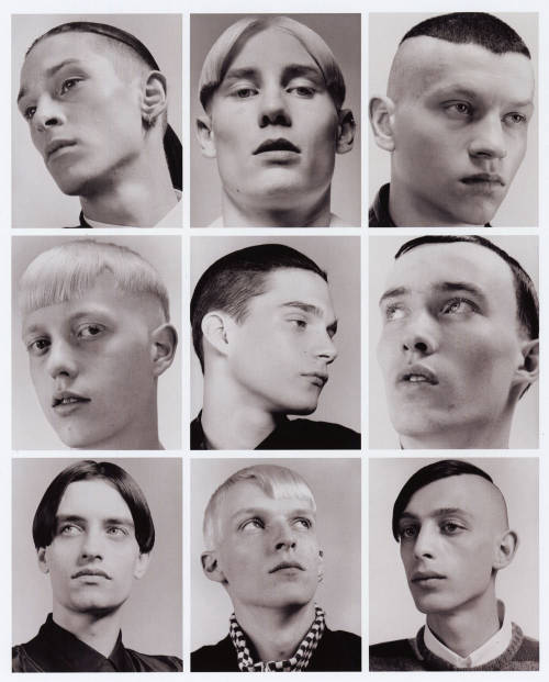yamamamo:  “Isolated Heroes is the result of a collaboration between photographer David Sims and designer Raf Simons. Taken in the summer of 1999 the portraits are of non professional models street cast by Raf Simons wearing his Spring Summer 2000 collect
