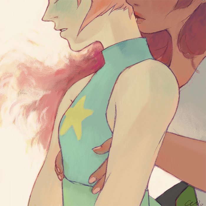 pearldefiance:  virginankles: pearl x pink hair Implies so much, so well. 