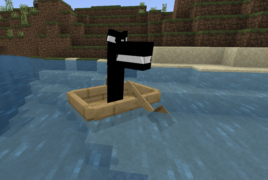 do not throw souls — Minecraft F in a boat what will he do
