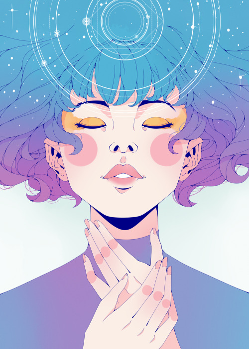 alsoalice:Had to draw something for it after finishing GRIS. It’s such a beautiful game.