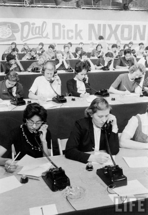 Dial Dick Nixon - Operators standing by(Hank Walker. 1960)