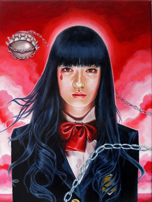 cultureunseen:  Art Salute to Gogo Yubari - Chiaki Kuriyama#GogoLives  GRINDHOUSE