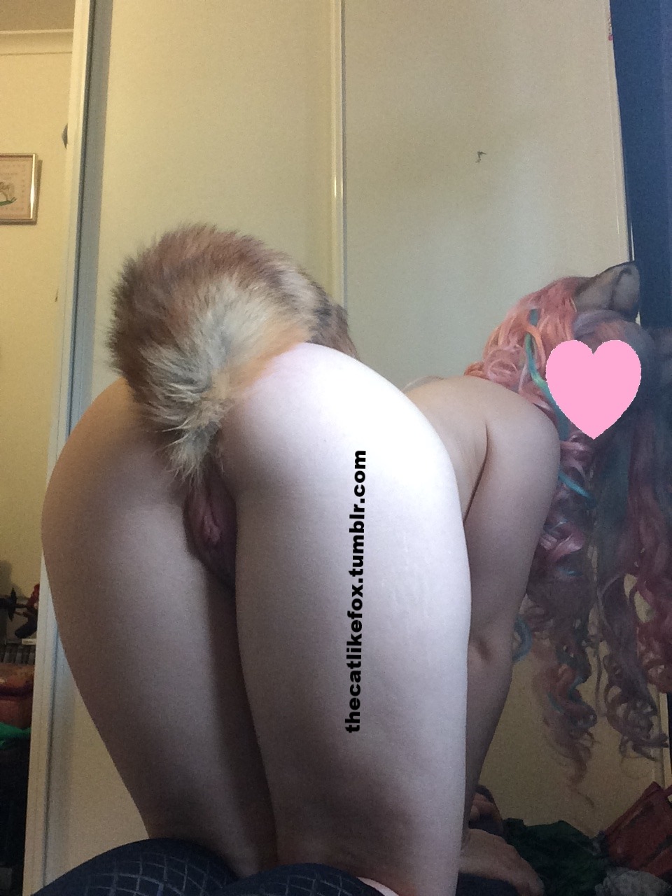 thecatlikefox:  thecatlikefox:    Having some fun with my new wig,  ears, tail and