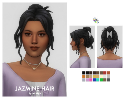 Jazmine HairVery Pinterest inspired, obsessed with this type of hairclip recently!Base Game Compatib