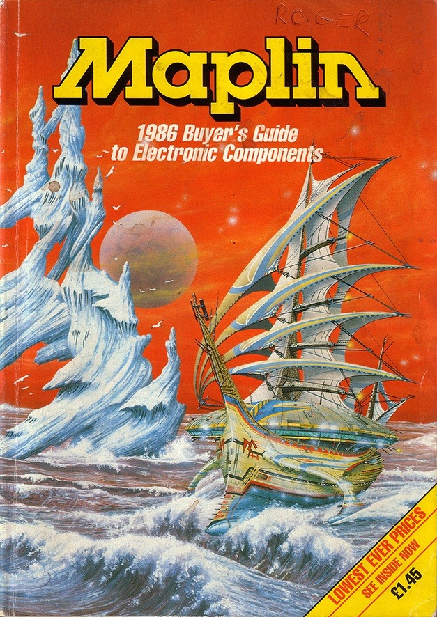 70sscifiart:Maplin catalogue covers, 1979-1990, via this Pinterest page dedicated