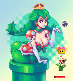 supersatansister:  PiranhetteAnother Super-Crown baddie I wanted to make, and now that we’ll get Piranha Plant for Smash (!!), it’s the perfect time to get this cutie drawn!