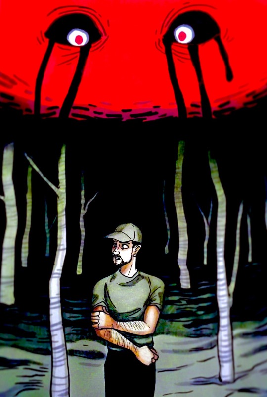 Alone in the forest… or so it seems.