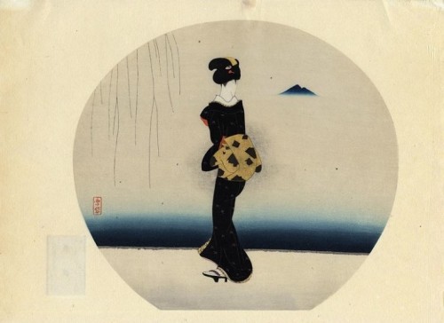 KOMURA Settai（小村雪岱 Japanese, 1887–1940）1-9  via   10, 11  via  12  via  Woodblock print 