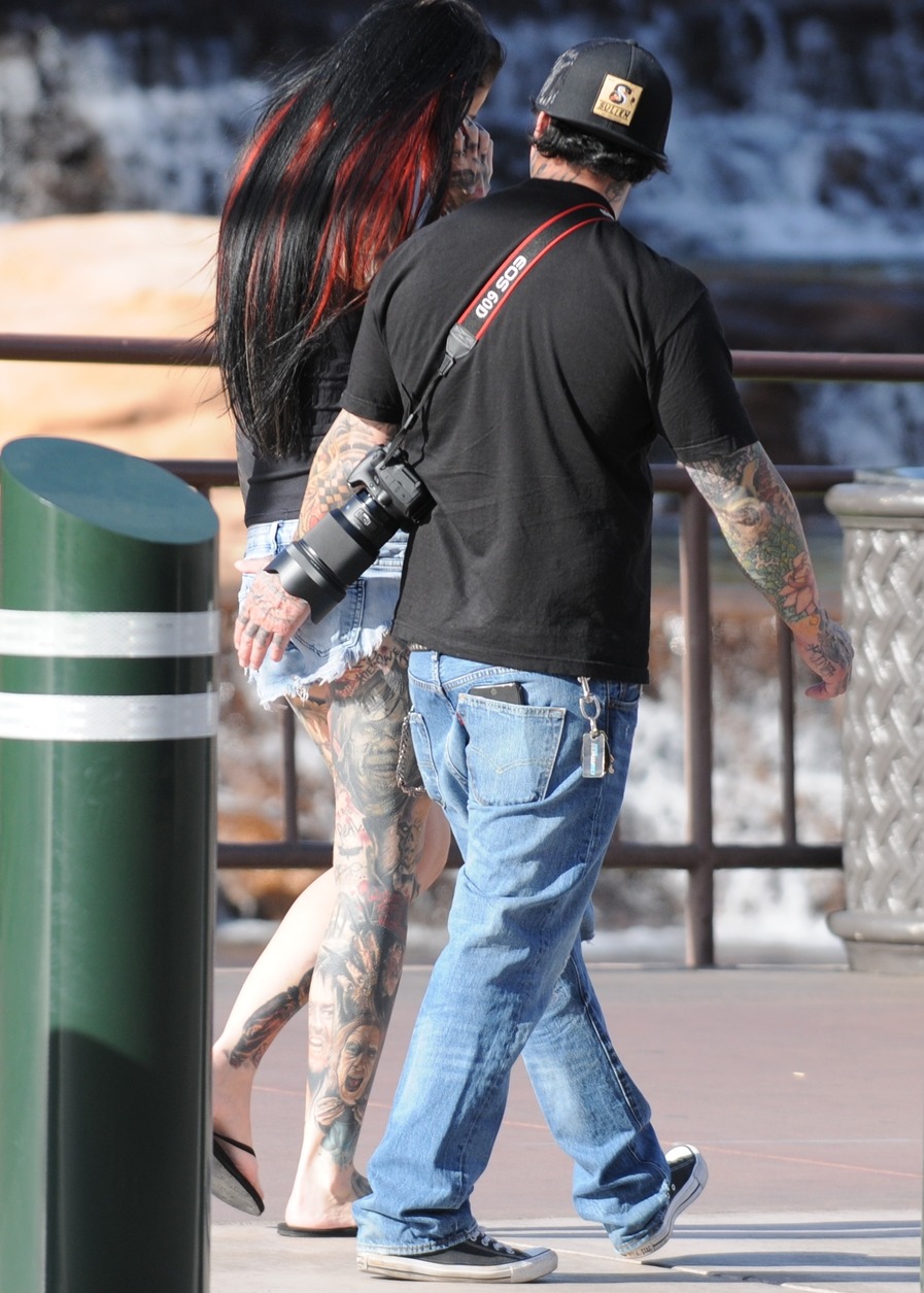 Some wild tats on her.