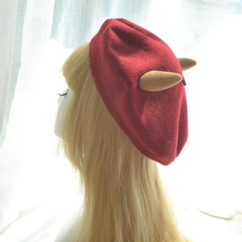 Kawaii Little Devil Horns Beret Hat starts at $19.90 ✨✨✨Tag your friend if you think he/she fits it 