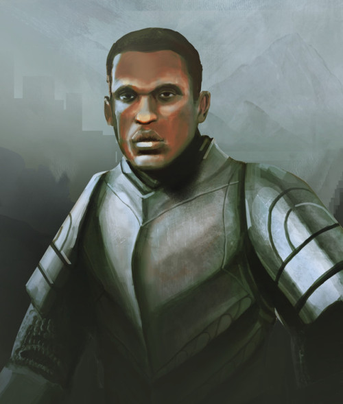 Travis Knight by Elie Monferran. Painting for character concept.