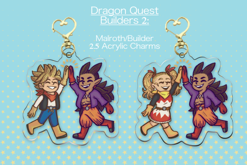 So it’s that time of the year folks! Their my DQB2 charms, specifically Malroth and the builders res