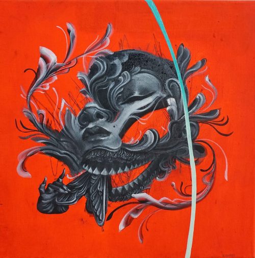 Caratoes aka Cara To (Chinese, b. Zottegem, Belgium, based Hong Kong) - Break, 2019, Paintings: Acry