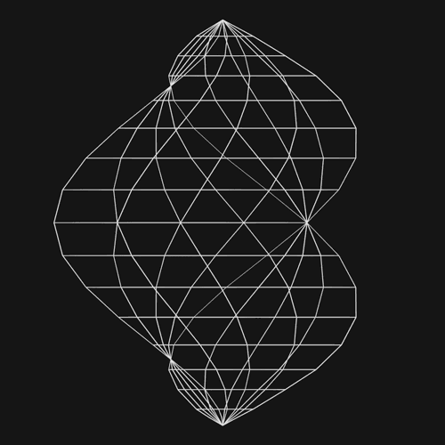 Rotation of a TTS (wire-frame, orthographic projection, full-res)