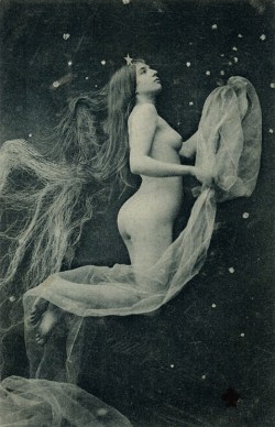 madameretro:  Surreal postcardAnonymous photographerBromoil printEd. charles ColasFrance, 1890s