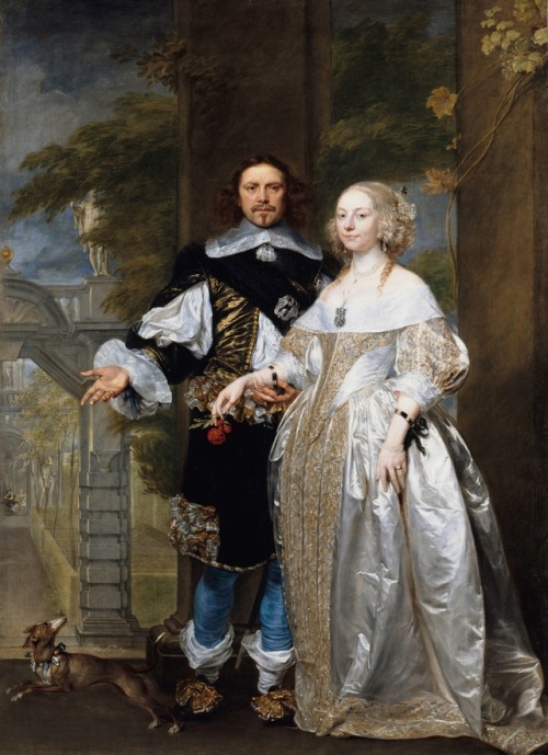 Portrait of a couple by Gonzales Coques, 1662