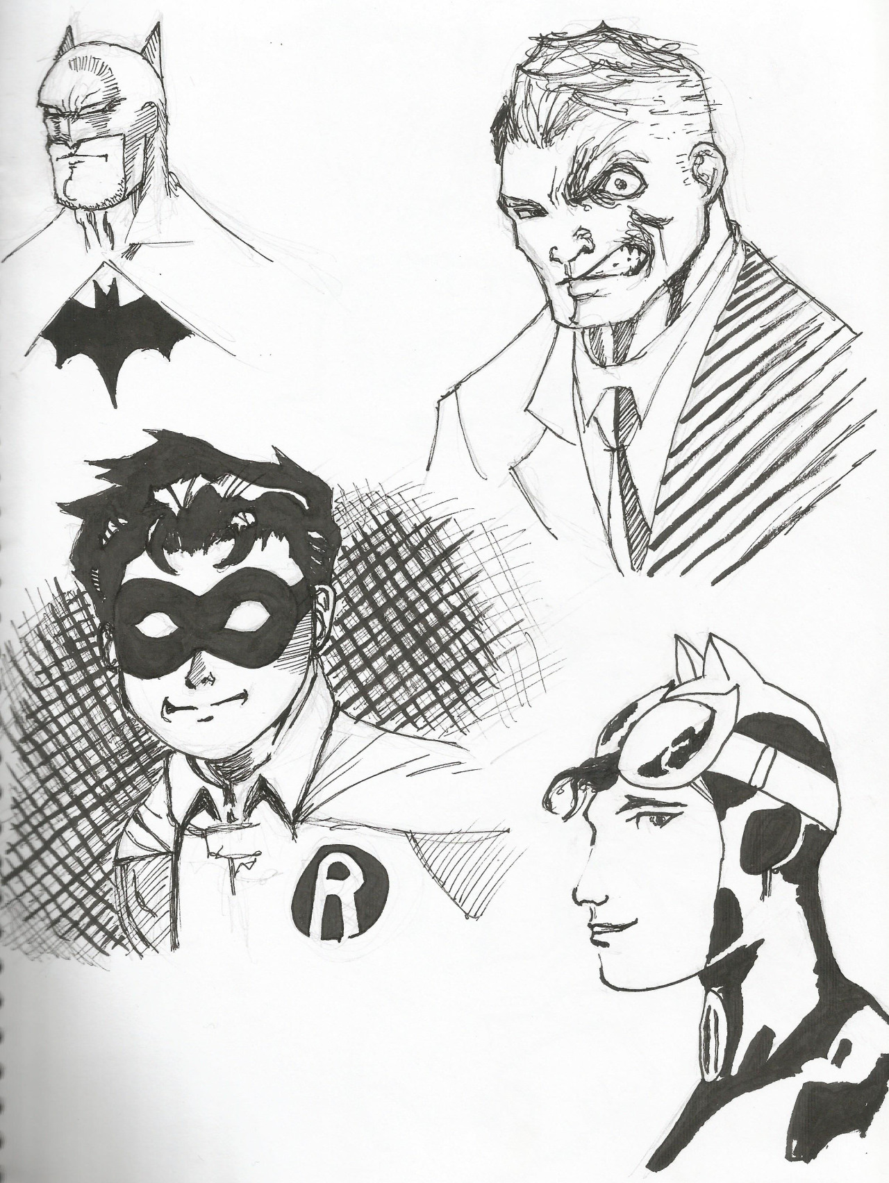 barrettrayanart:  From the pages of my sketchbook. Really happy with how these all
